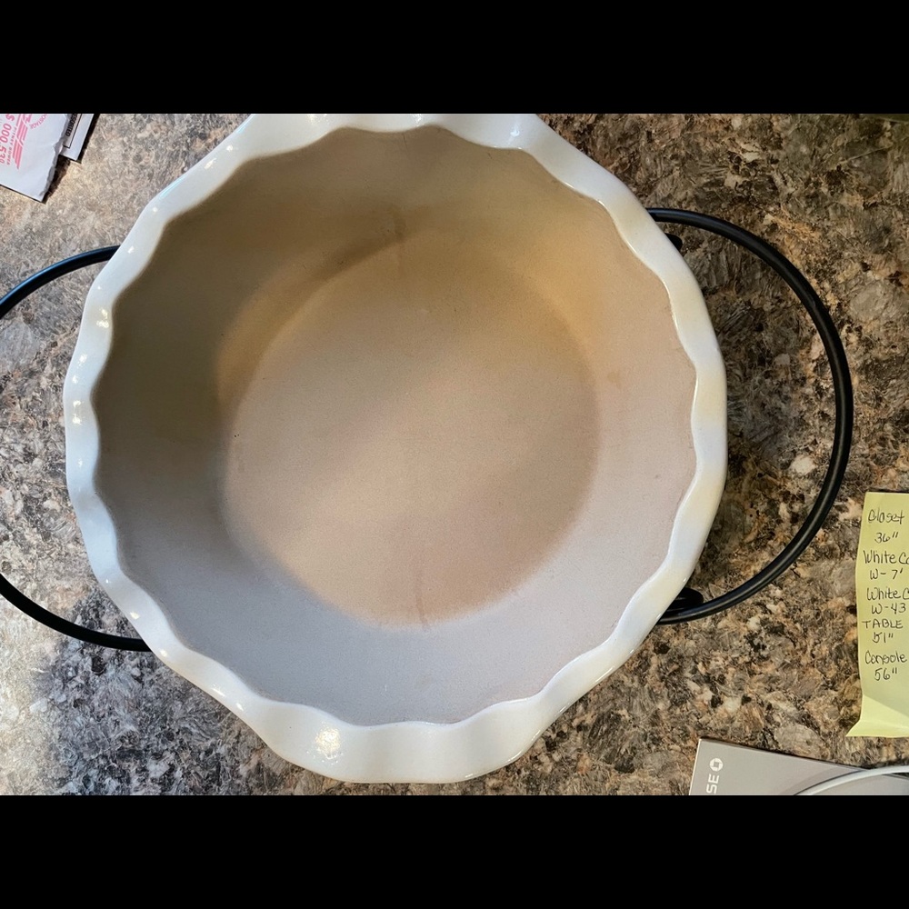 Pampered Chef Heritage deep dish pie plate and rack